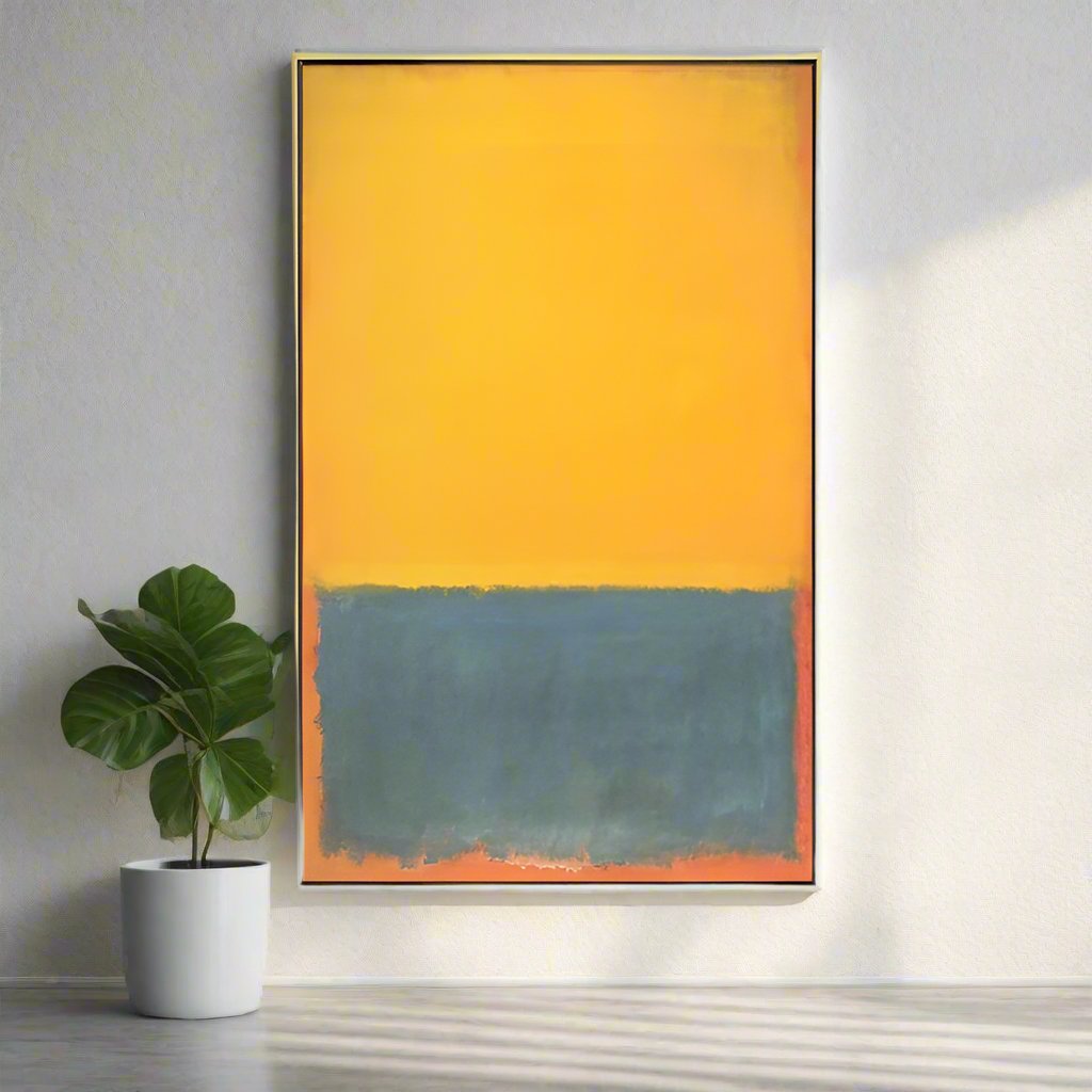 Colorful Abstract Wall Art With Frame