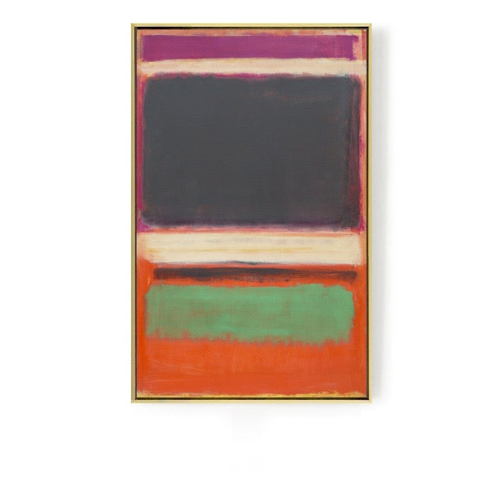 Colorful Abstract Wall Art With Frame