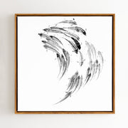 Japanese Koi Fish Wall Art With Frame