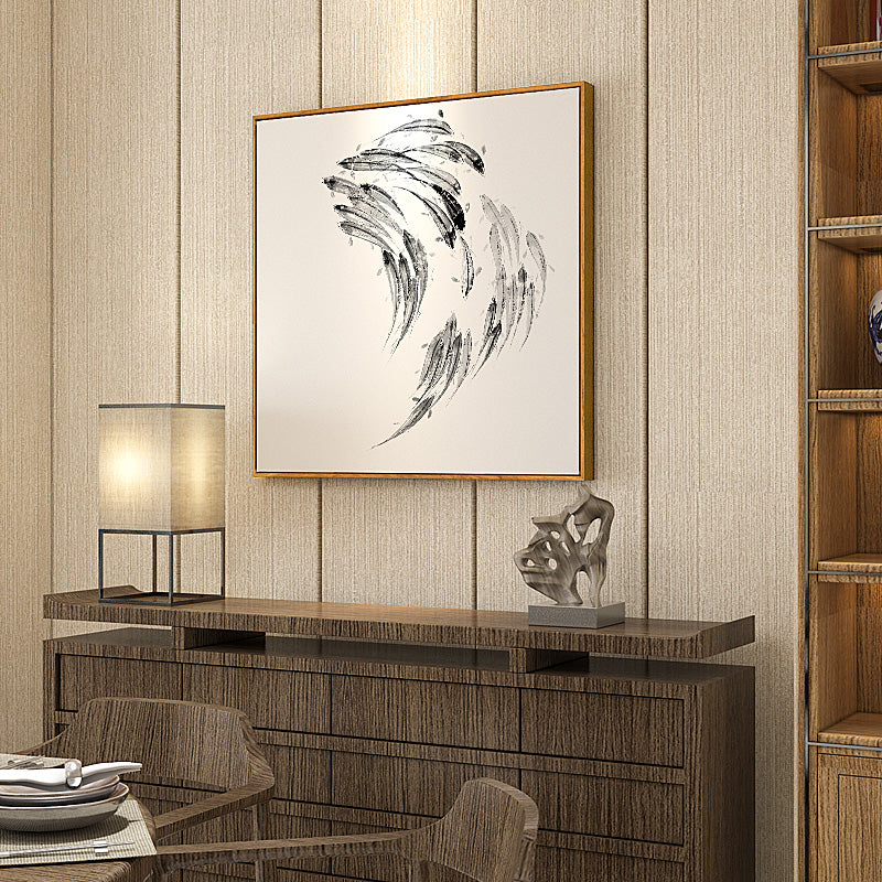 Japanese Koi Fish Wall Art With Frame