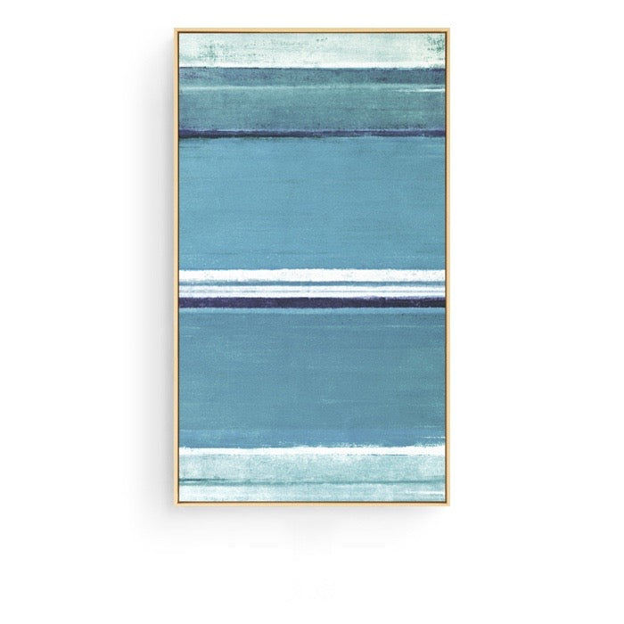 Coastal Blue Wall Art With Frame