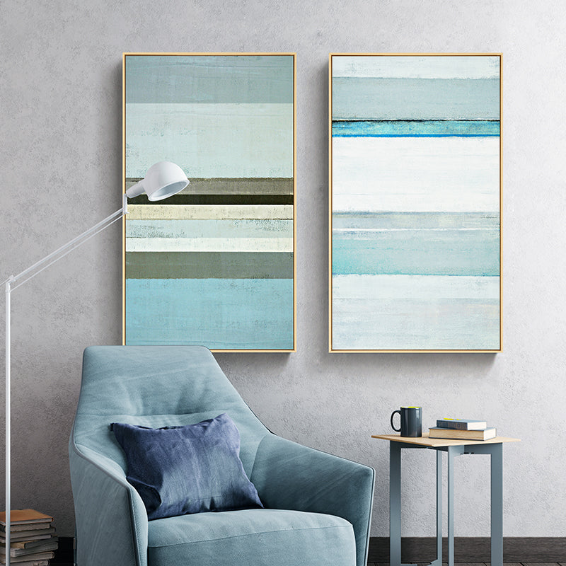 Coastal Blue Wall Art With Frame