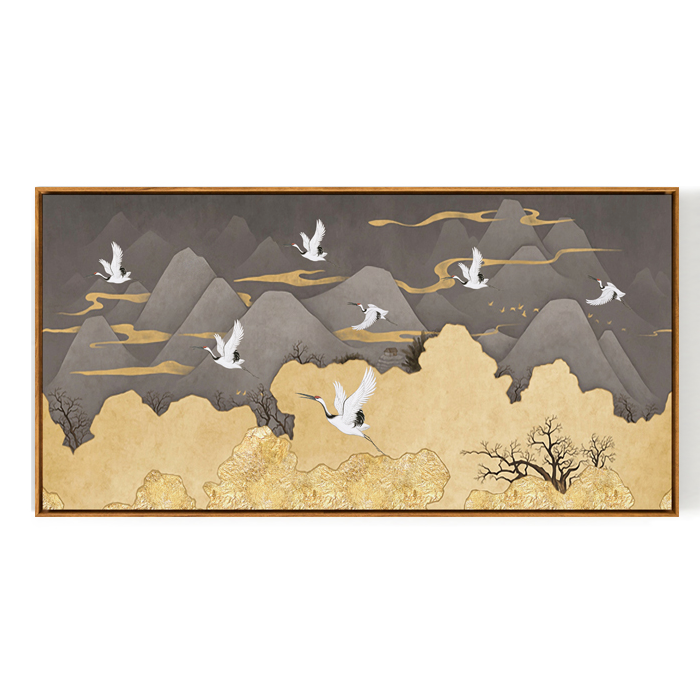 Ibis Oriental Mountain Wall Art With Frame