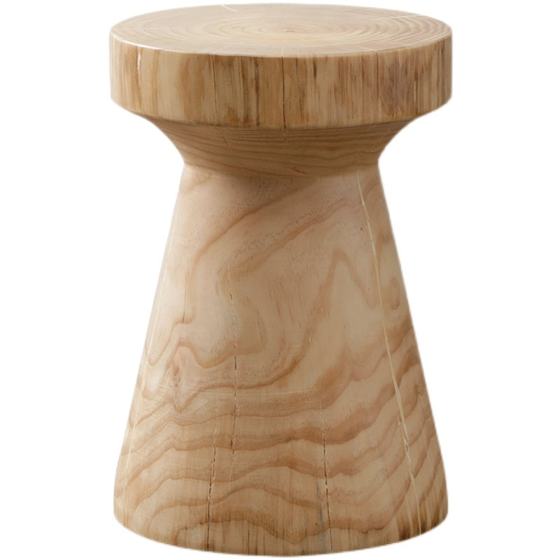 timber side table stool