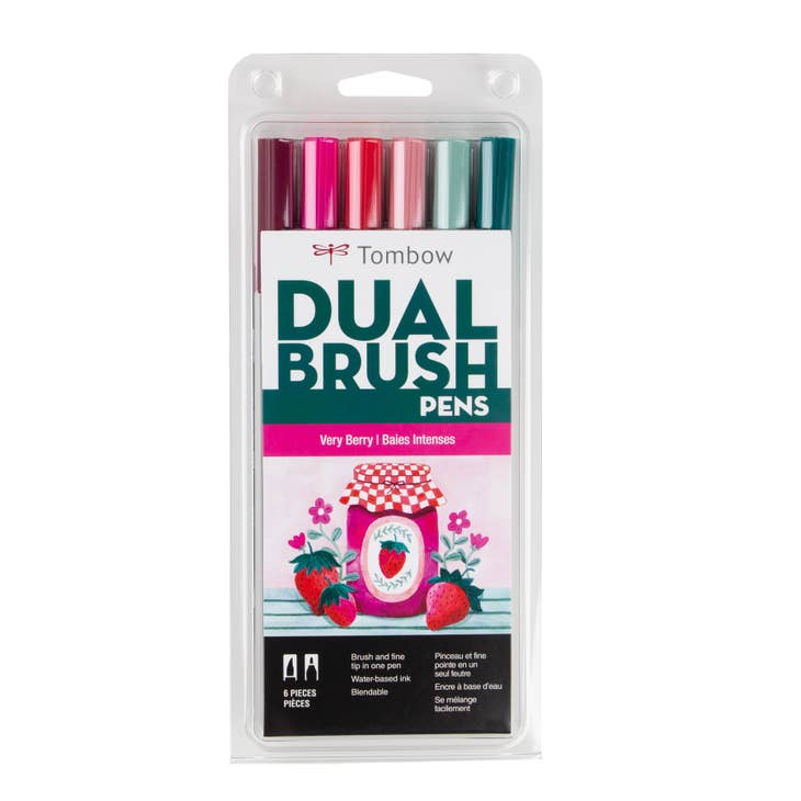 Tombow Dual Brush Pen 10-Pack Set - Tropical