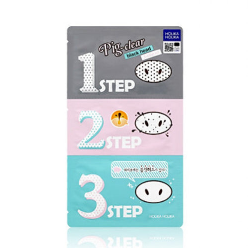 HOLIKA HOLIKA Pig Clear Black Head 3-Step Kit 1 Sheet