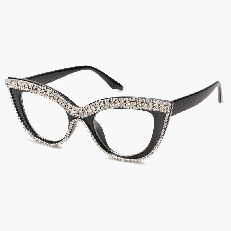 Buy Cat Eye Glasses Rhinestone Glasses Online Trendy Prescription ...