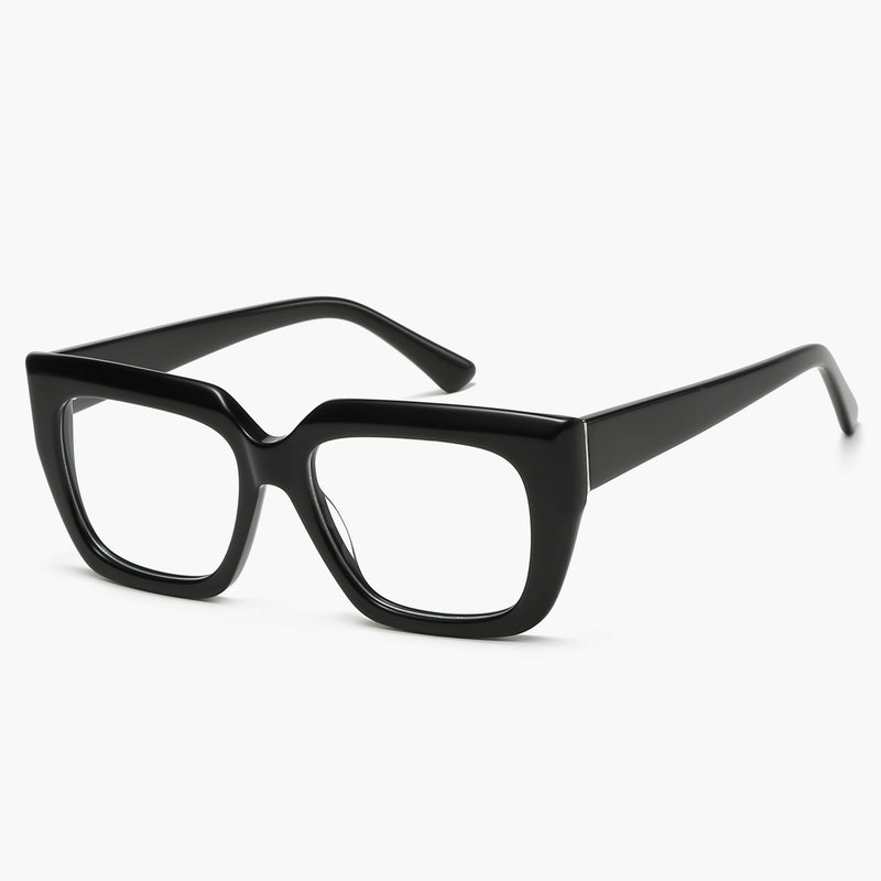 Women's Square Acetate Prescription Reading Glasses Full-rim Frame ...