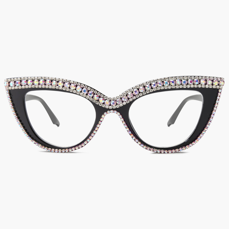 Buy Cat Eye Glasses Rhinestone Glasses Online Trendy Prescription ...
