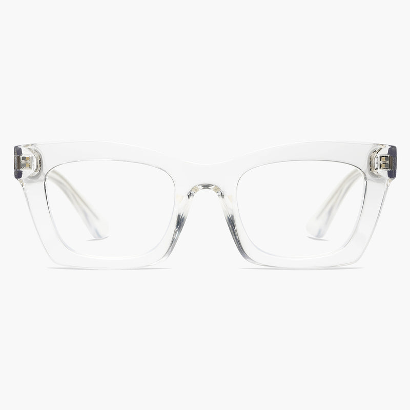 Women's Square TR90 Prescription Reading Glasses Full-rim Frame Natalia ...