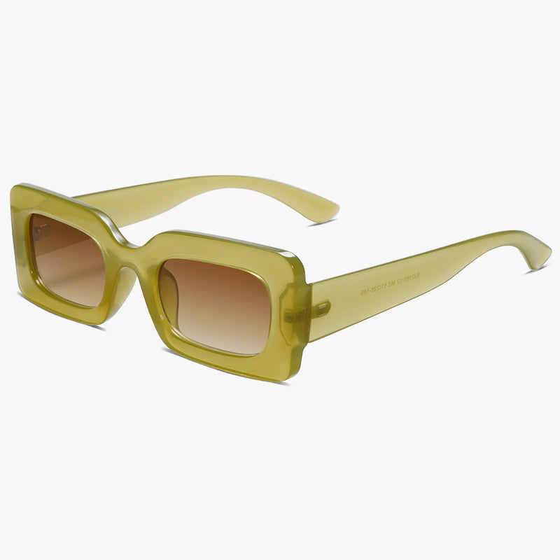 Buy Blue Frame Gradient Brown Lens Square Sunglasses for Women | Sylvia ...