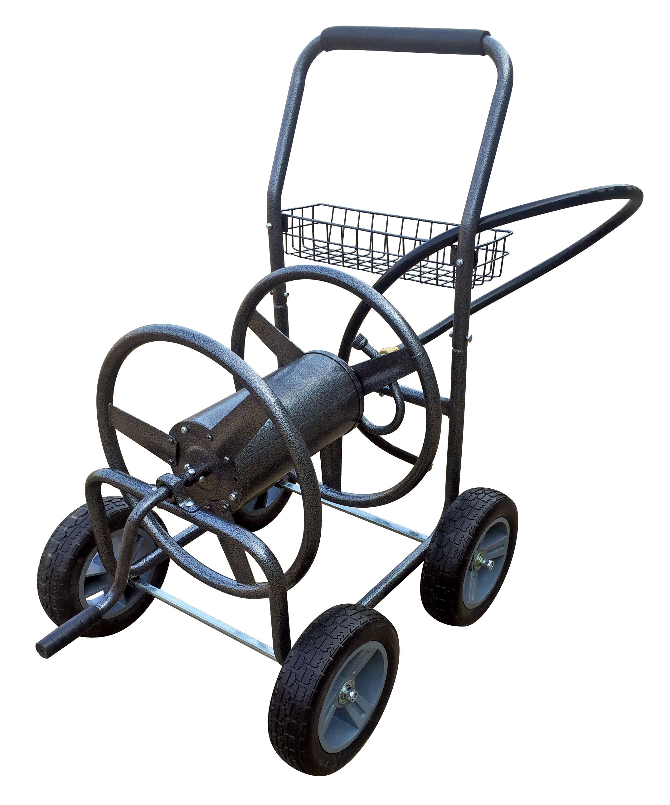 Hose Reel Cart - Heavy Duty Rolling Hose Caddie – Backyard Expressions