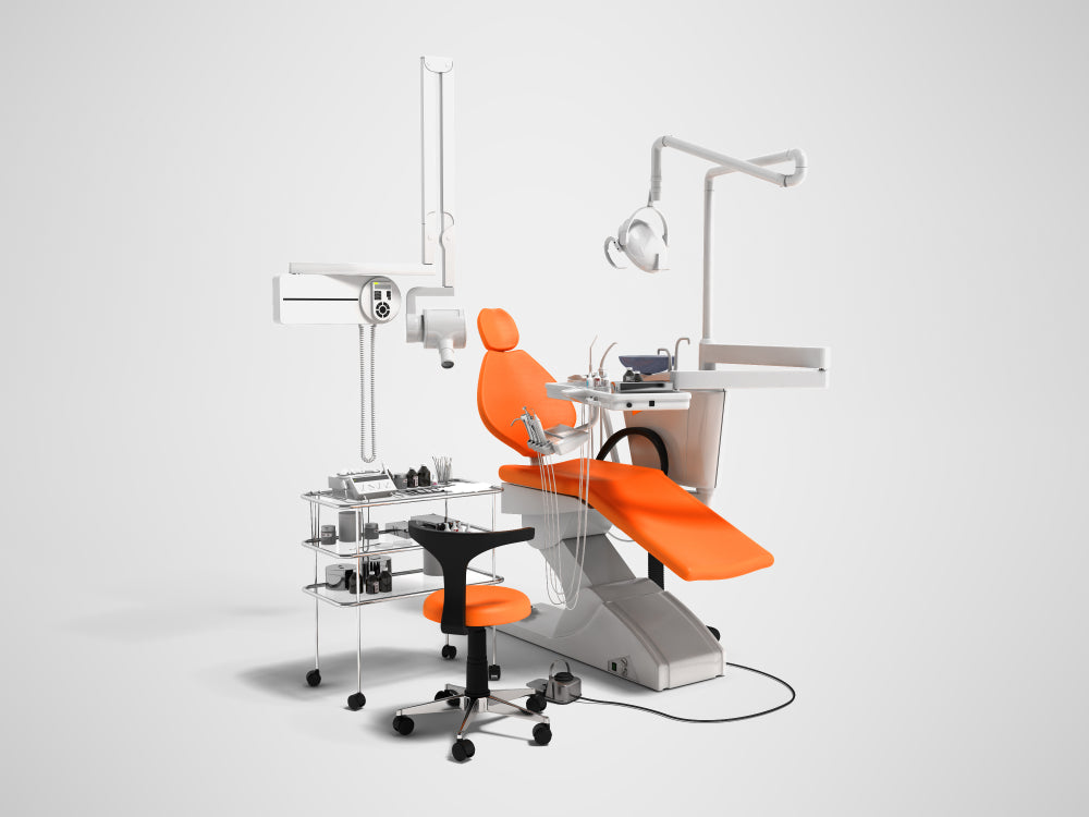 Low-noise adjustment of dental chairs using electric actuators