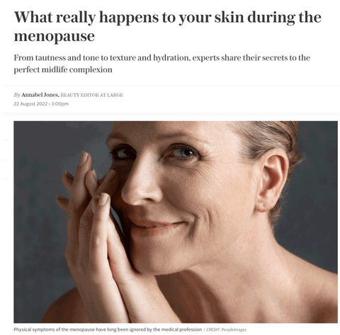 what happens to your skin during menopause