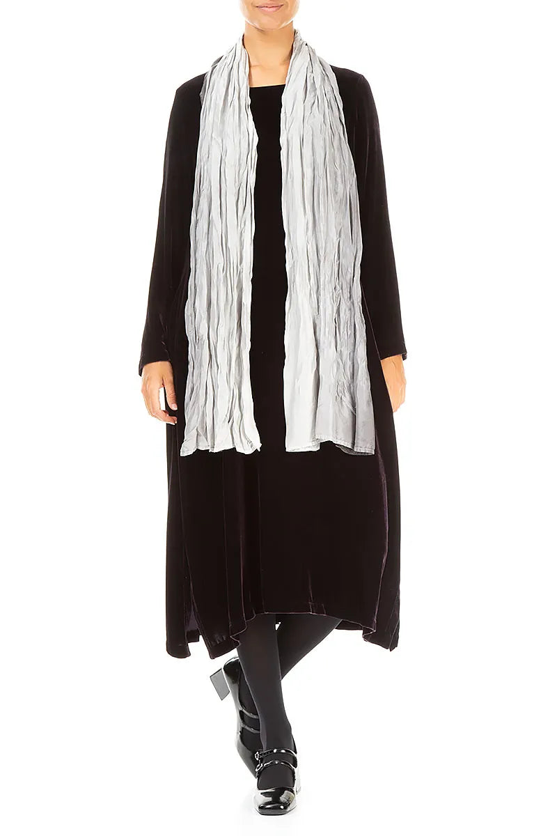 Grey Ombré Pure Silk Scarf - Image 2