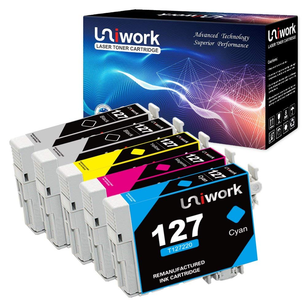 Uniwork Remanufactured Ink Cartridge Replacement For Epson 127 T127 Us 5018