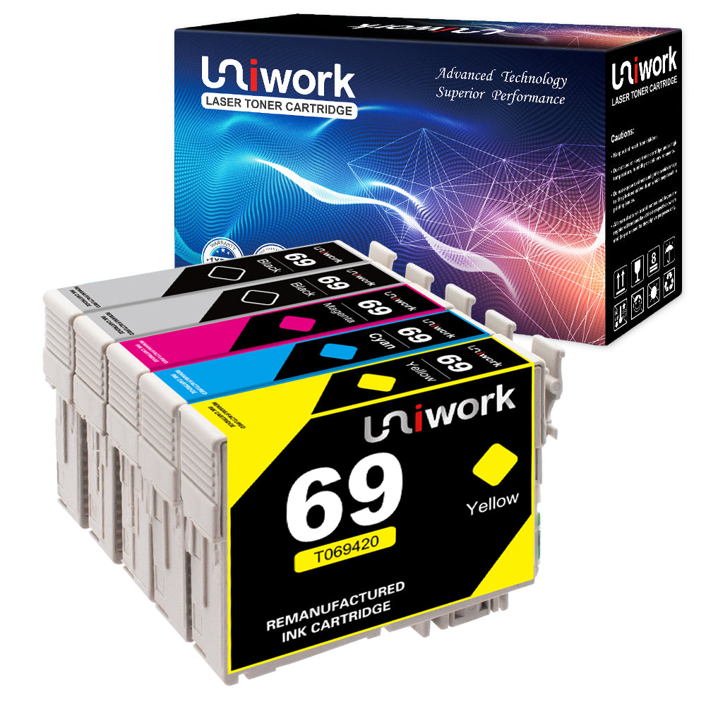 Uniwork Remanufactured Ink Cartridge Replacement For Epson 69 Use For 4081