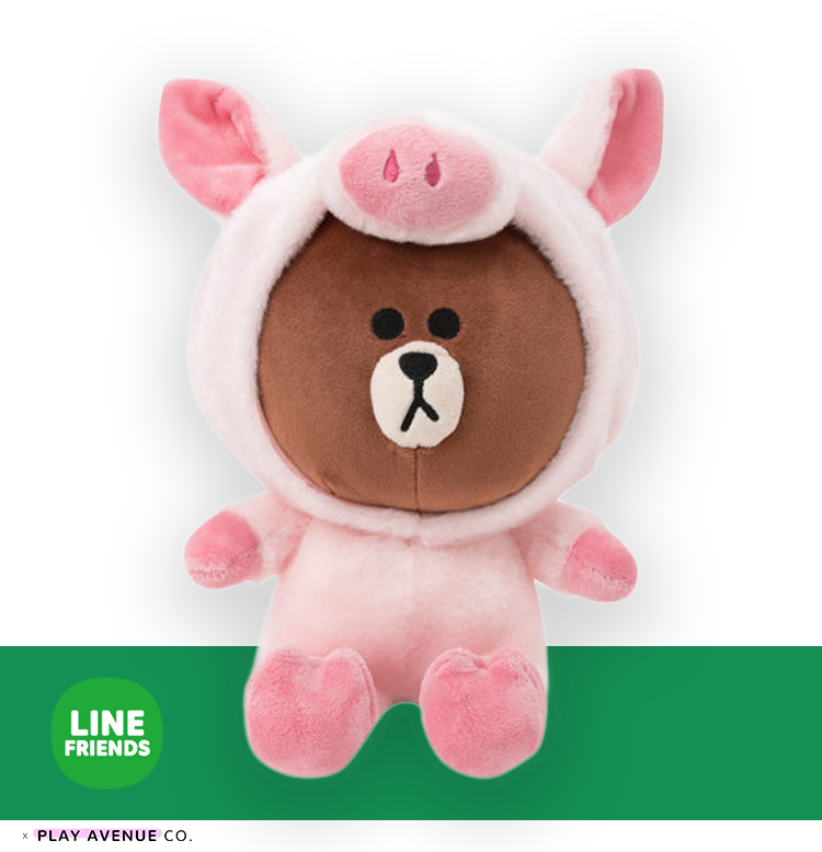 line friends brown plush