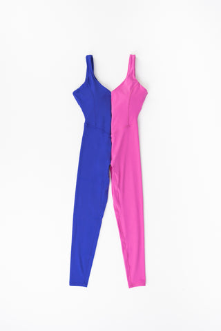 Vitality's Cloud II Jumpsuit in Royal and Fuchsia