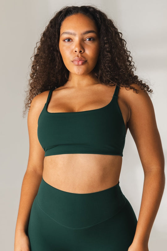 Green Sports Bras.