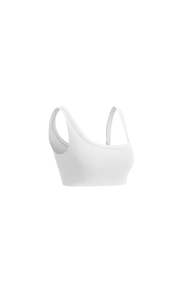 VIBIA ASYMMETRICAL SPORTS BRA - WHITE