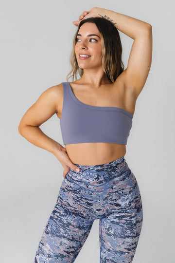 Cloud Pink Asymmetric Sports bra – Living Fit Apparel