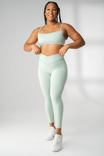 Daydream Square Bra - Women's Mint Green Sports Bra – Vitality Athletic  Apparel