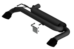 Borla T- Flow Universal Muffler - 2.5in Single Inlet/2.5in Dual Outlet 24in  OAL 4.25x9.10x18in Body
