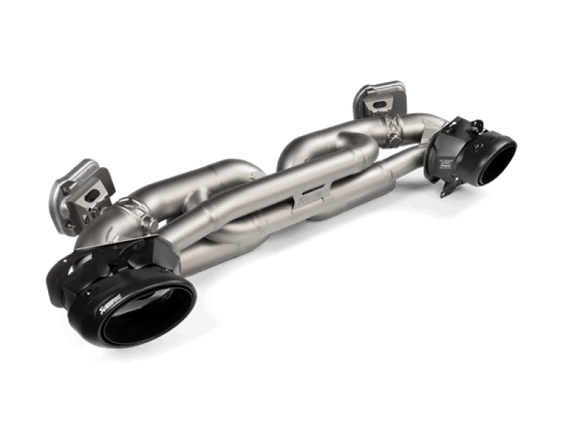Akrapovic Porsche 911 Turbo/Turbo S (992.1) Slip-On Race Line (Titanium) w/Black Titanium Tips