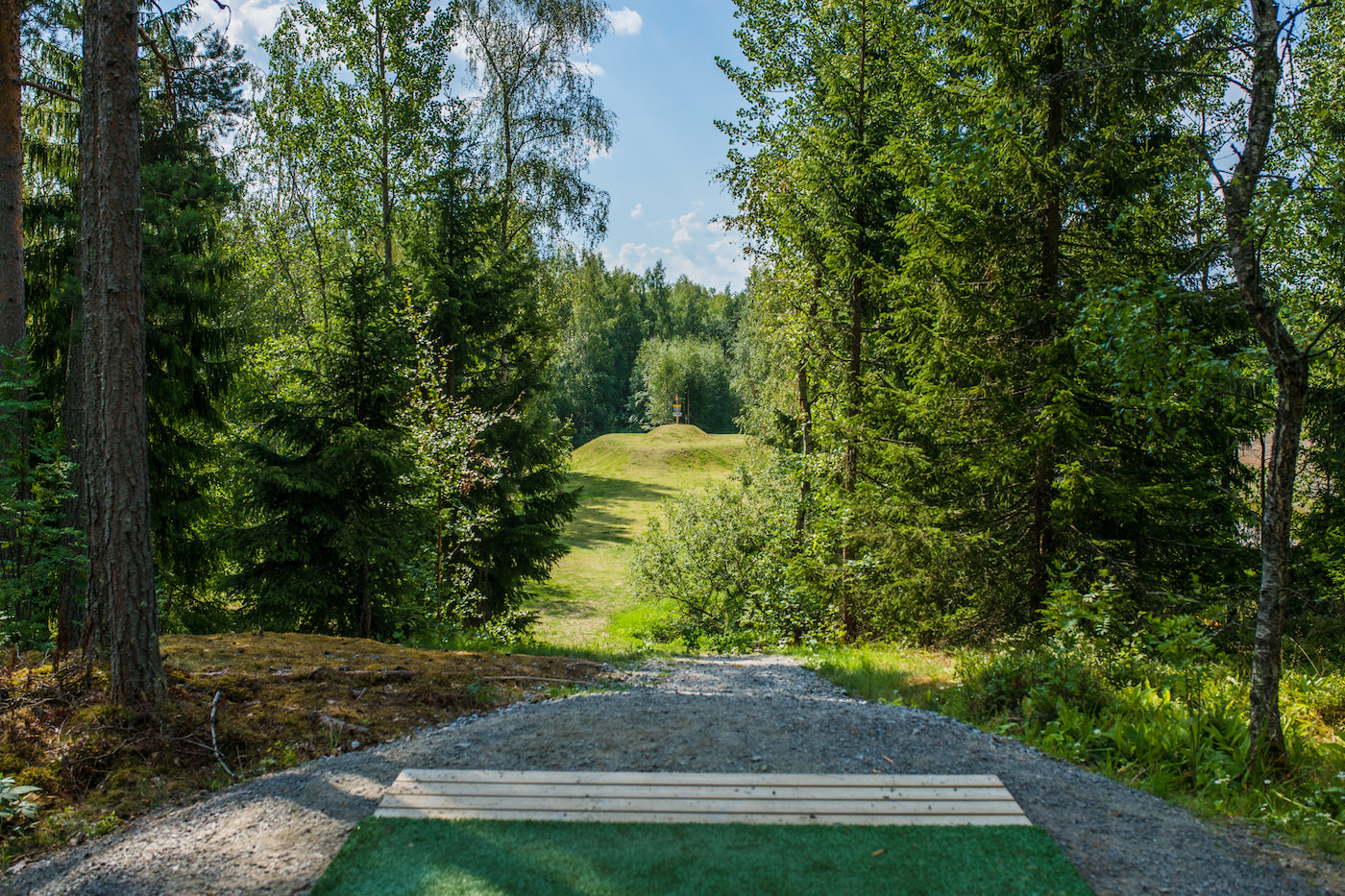 Hole 17 of the Tampere Disc Golf Center.