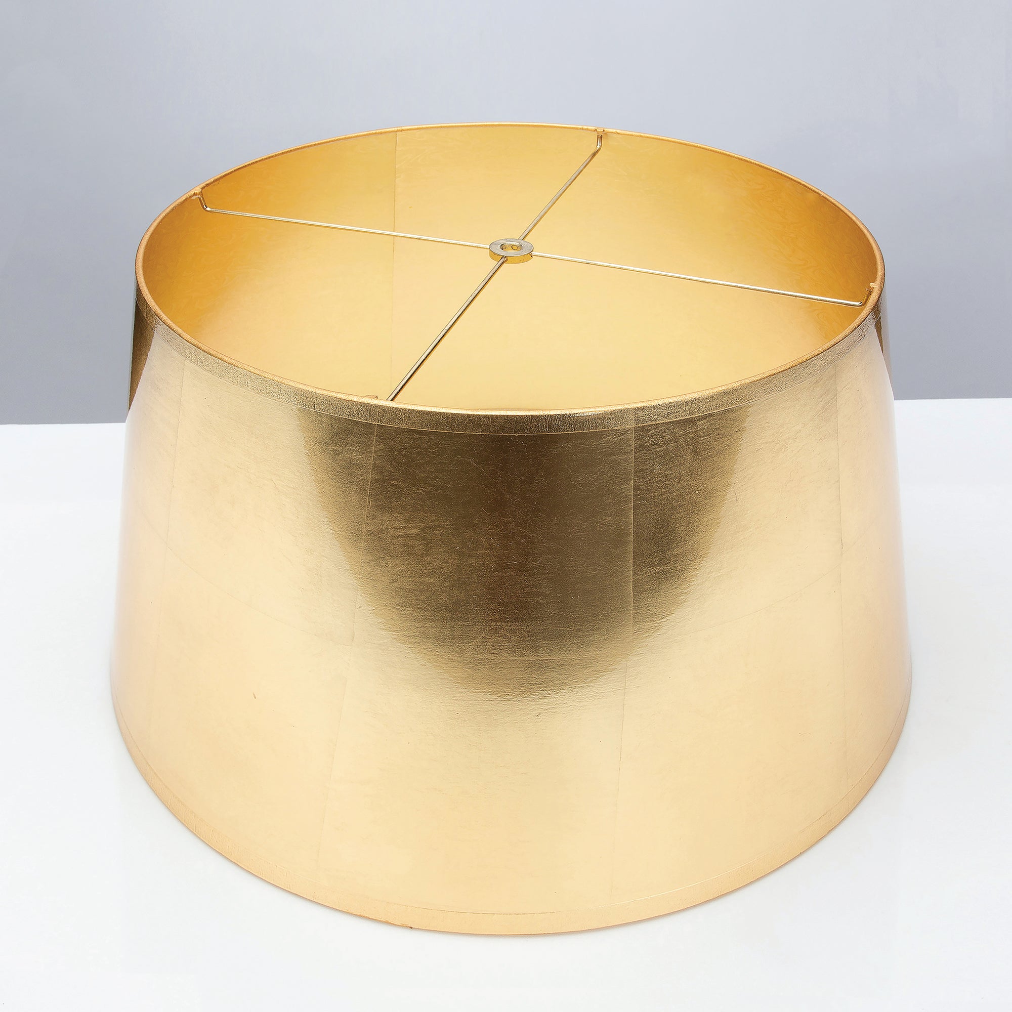 Tapered Gold Foil Lamp Shade 14 X 16 X 10 Couture Lamps