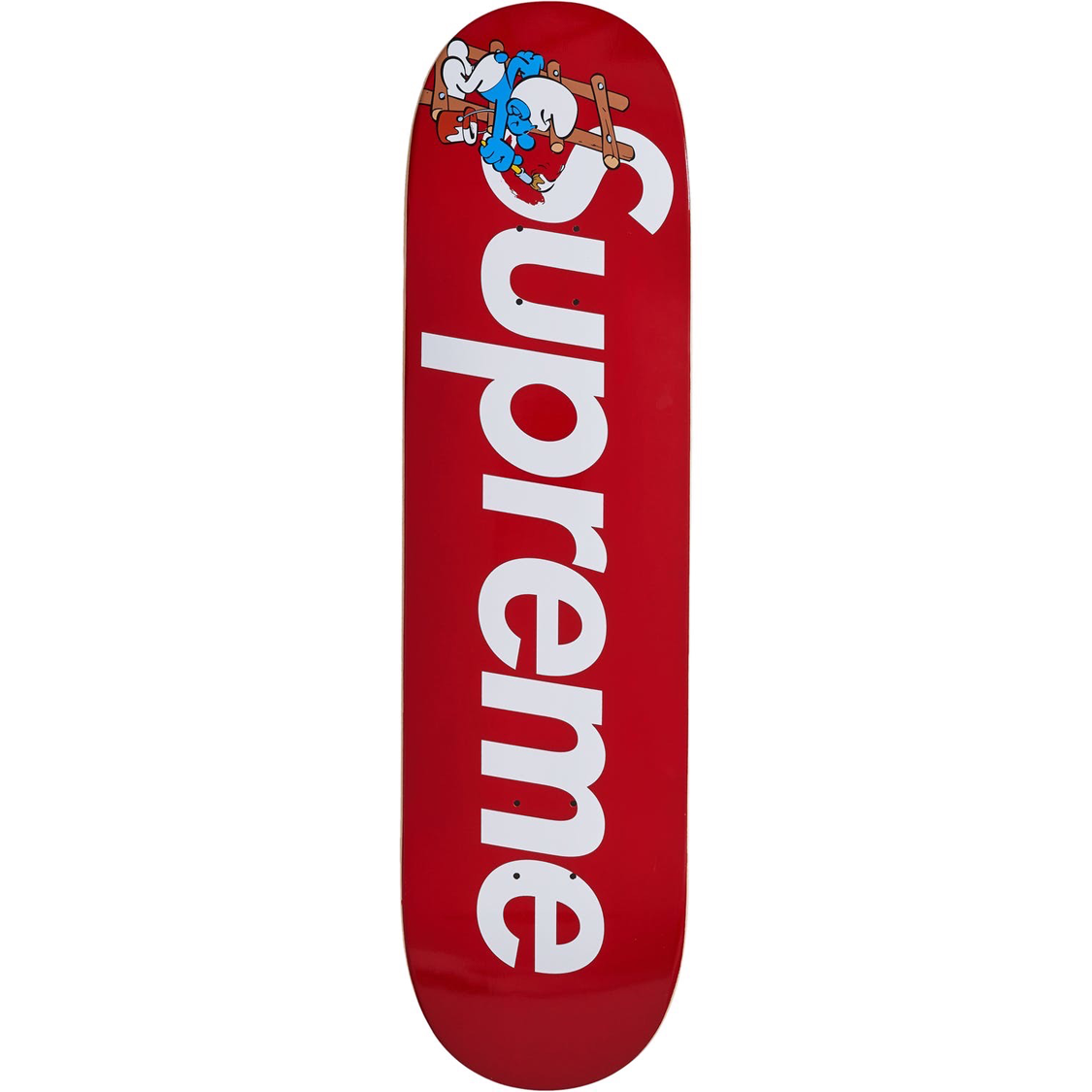 アイボリー×レッド supreme☆20AW smurfs skateboard スケボー 板