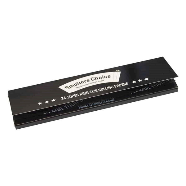 Smokers Choice Rolling Papers Super King Size - Black – Puff Puff Palace