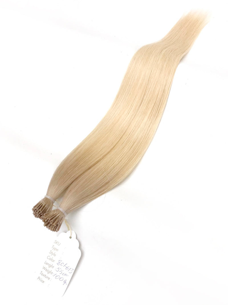 I Tip Keratin Hair Extensions Human Hair Color #801-#613 Hawaiian Coco ...