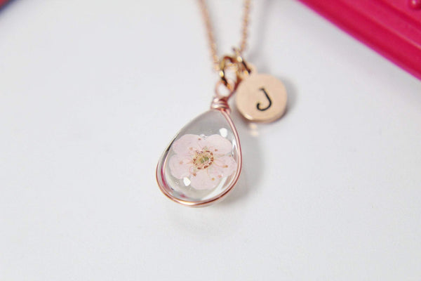 Feudal Japanese Rose Gold Peach Plum Cherry Blossom Necklace - Ancient ...