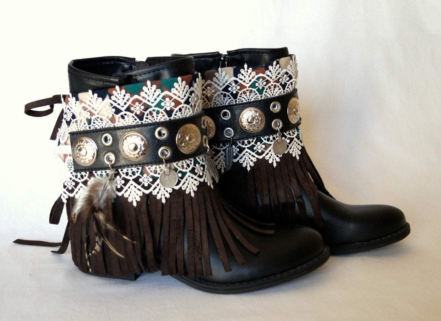 fringe boot covers