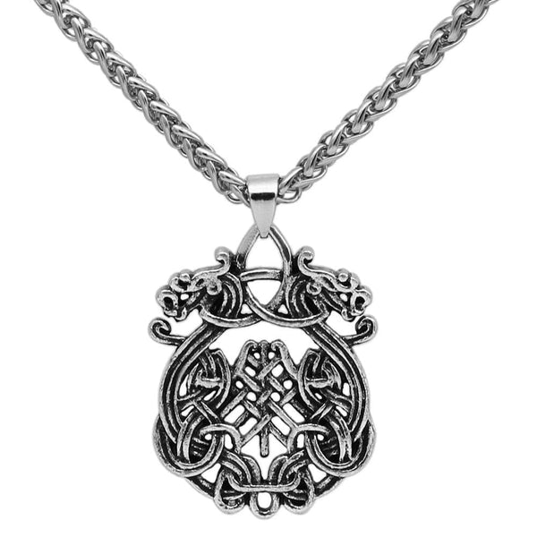 Vikings Dragon Fafnir Stainless Steel Necklace - Ancient Treasures