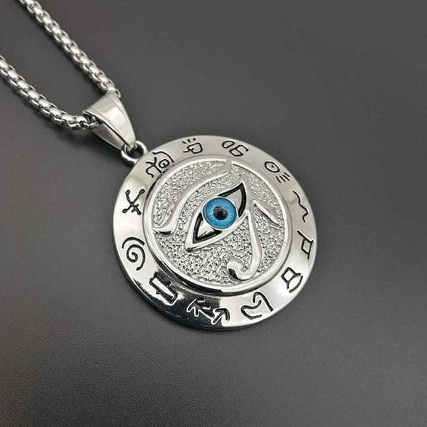 Ancient Egypt Eye Of Ra Stainless Steel Necklace - Ancient Treasures