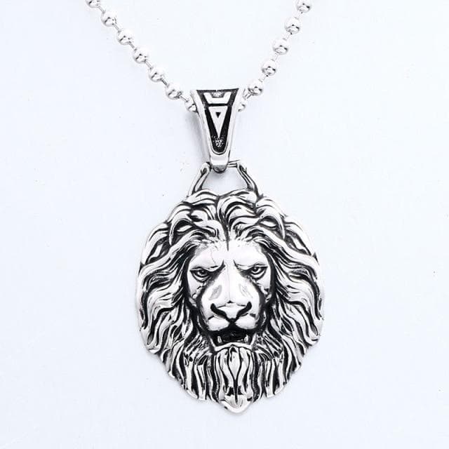 Image of Ancient Greece Monster Lion Stainless Steel Necklace