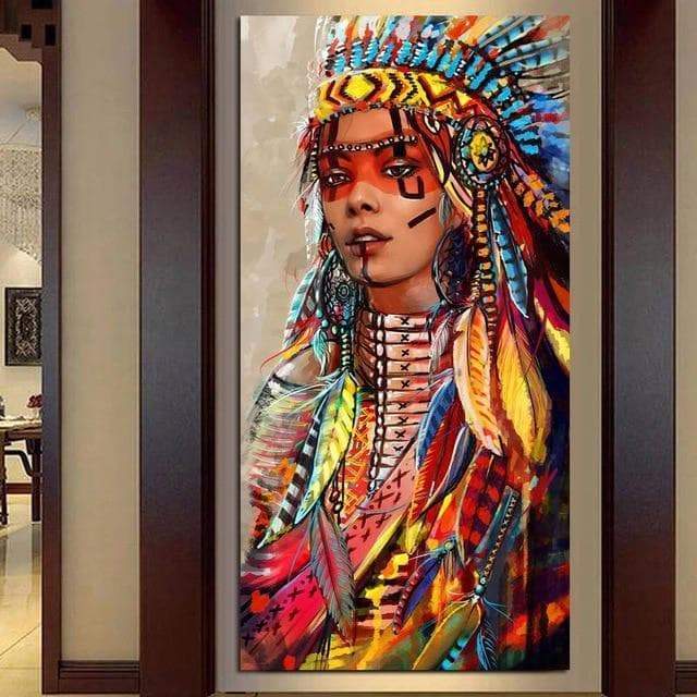 native indian women paintings