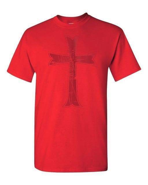 Crusader Knights Templar Cross T-shirt - Ancient Treasures