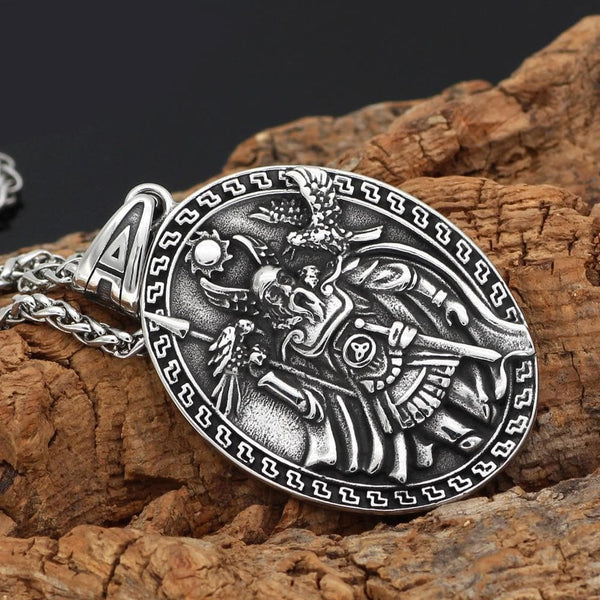 Odin, Geri & Freki, Huginn & Munnin Pendant Necklace - Ancient Treasures