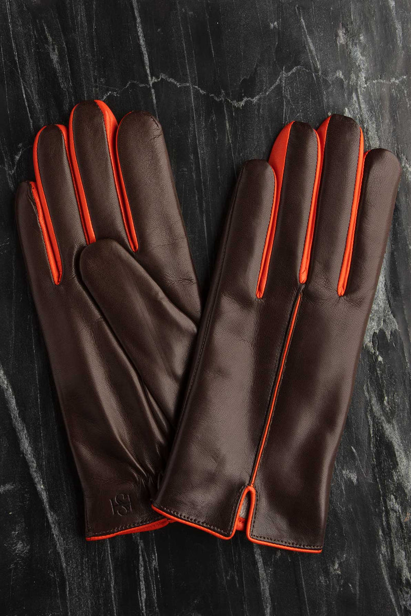 Handsome Stockholm - Exclusive Leather Gloves – Statement Nud Brown Men