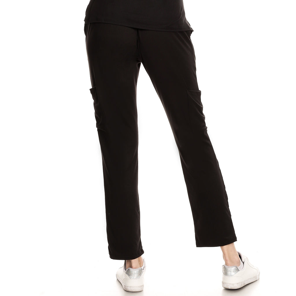 Premium Black Women's Scrub Pants – AffinityMedwear