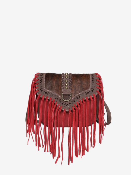 Cowhide Fringe Custom LV / Monotanna West Purse