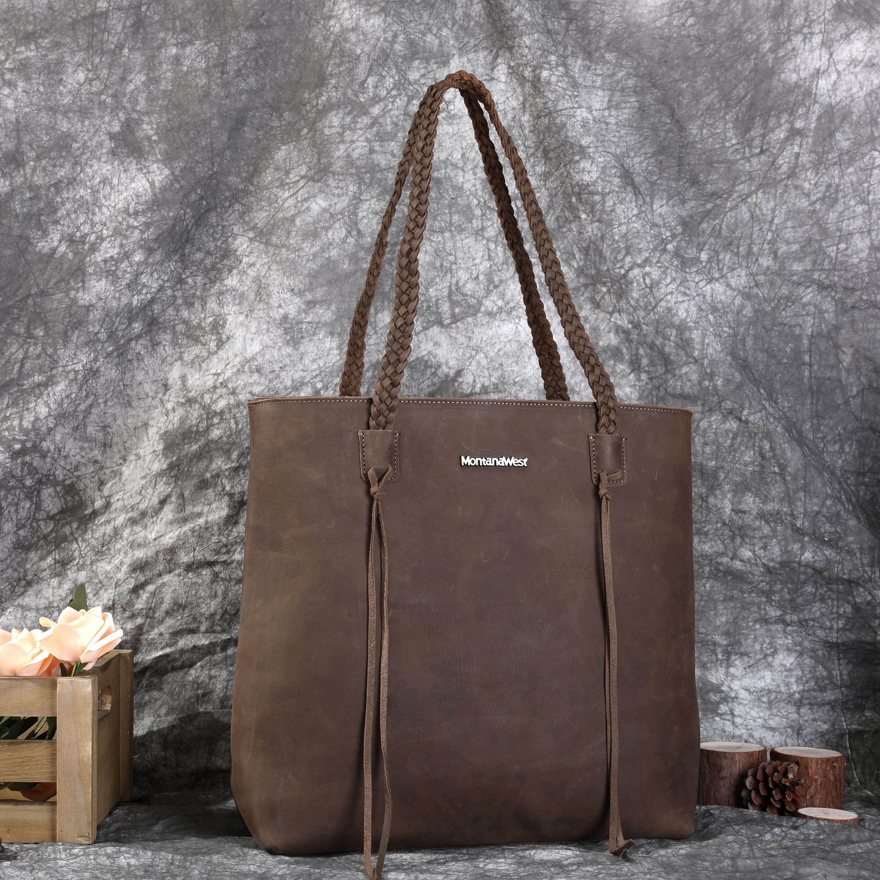 Real Leather Concealed Carry Tote For Women by Montana West