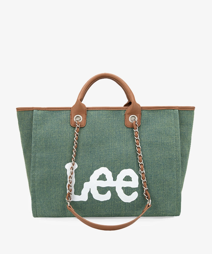 Lee Denim Canvas Tote Bag - DARK JEAN