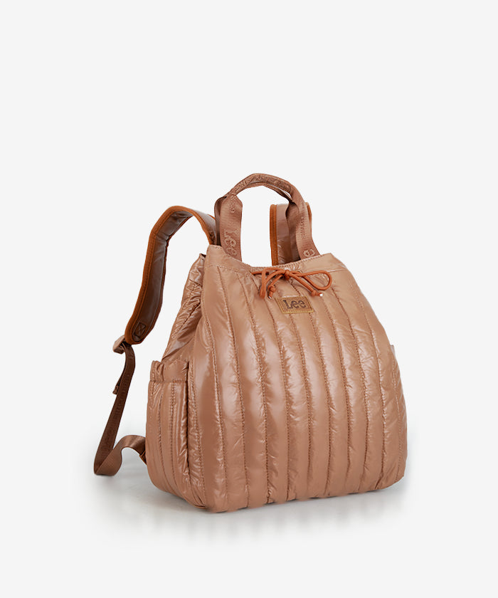 Lee Quilted Puffer Drawstring Backpack