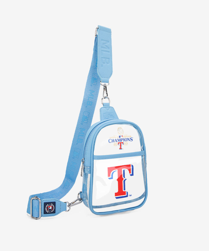 MLB Texas Rangers Clear Mini Sling Stadium Bag - JEAN
