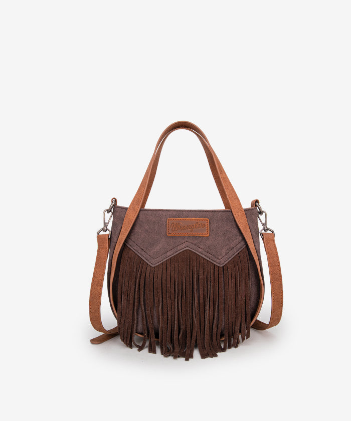 Wrangler Fringe Western Tote Bag - COFFEE